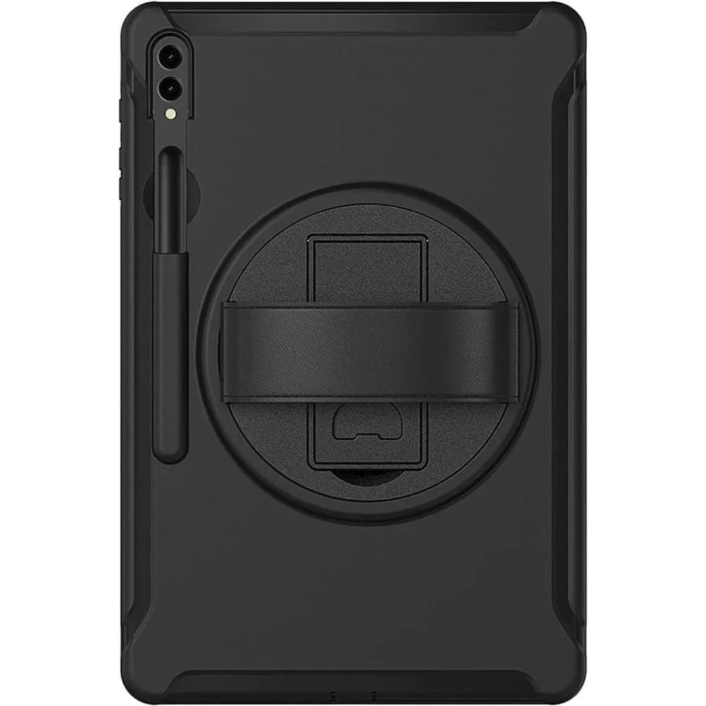 SaharaCase Protection Hand Strap Case for Samsung Galaxy Tab S9+ / S10+ -‎ Black